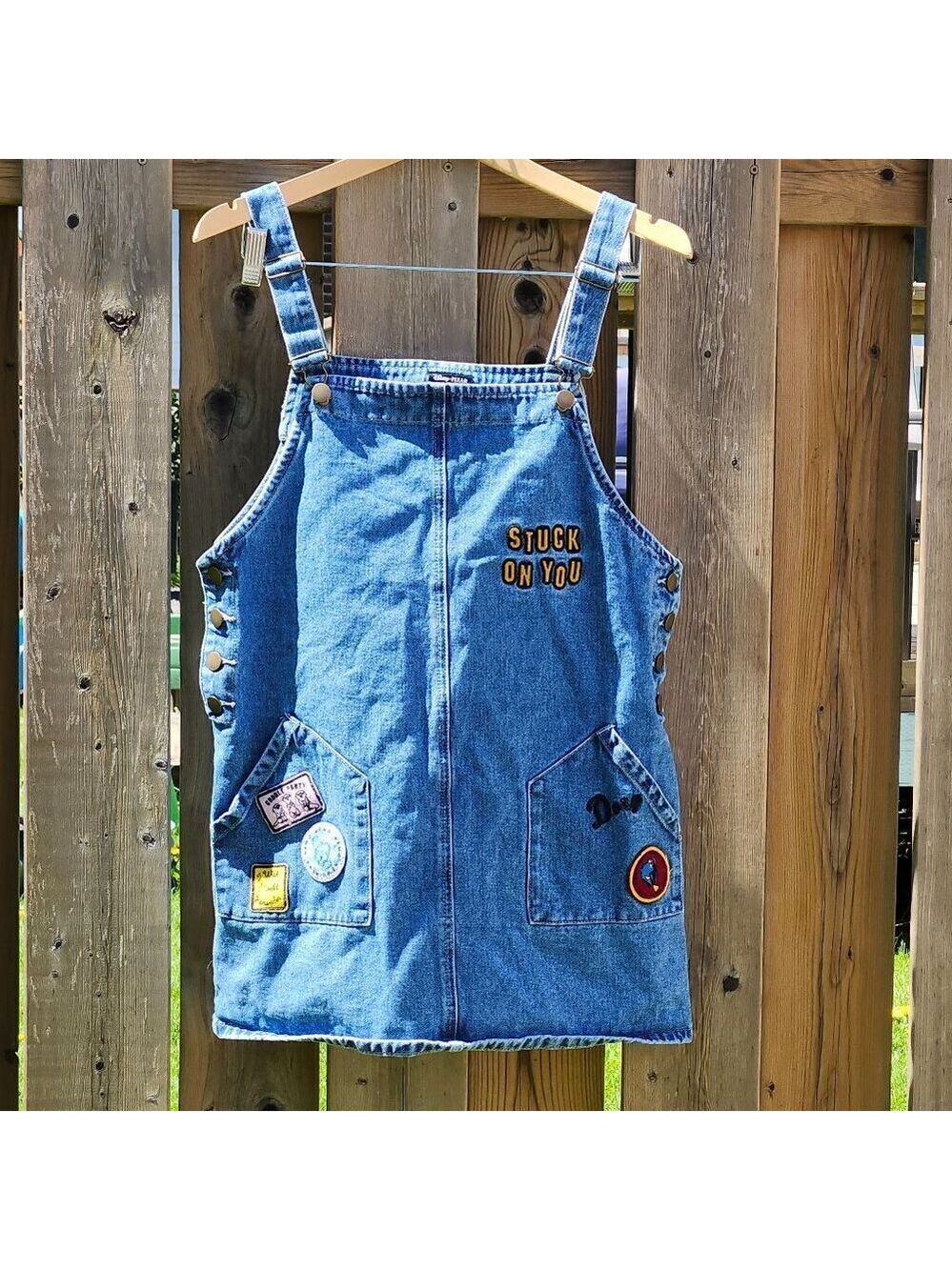 Disney X Pixar X Forever 21 Denim Overall Dress Size Large Mini dress